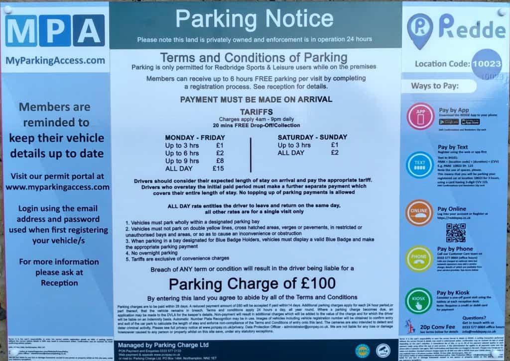 Car Parking - Redbridge Sports & Leisure