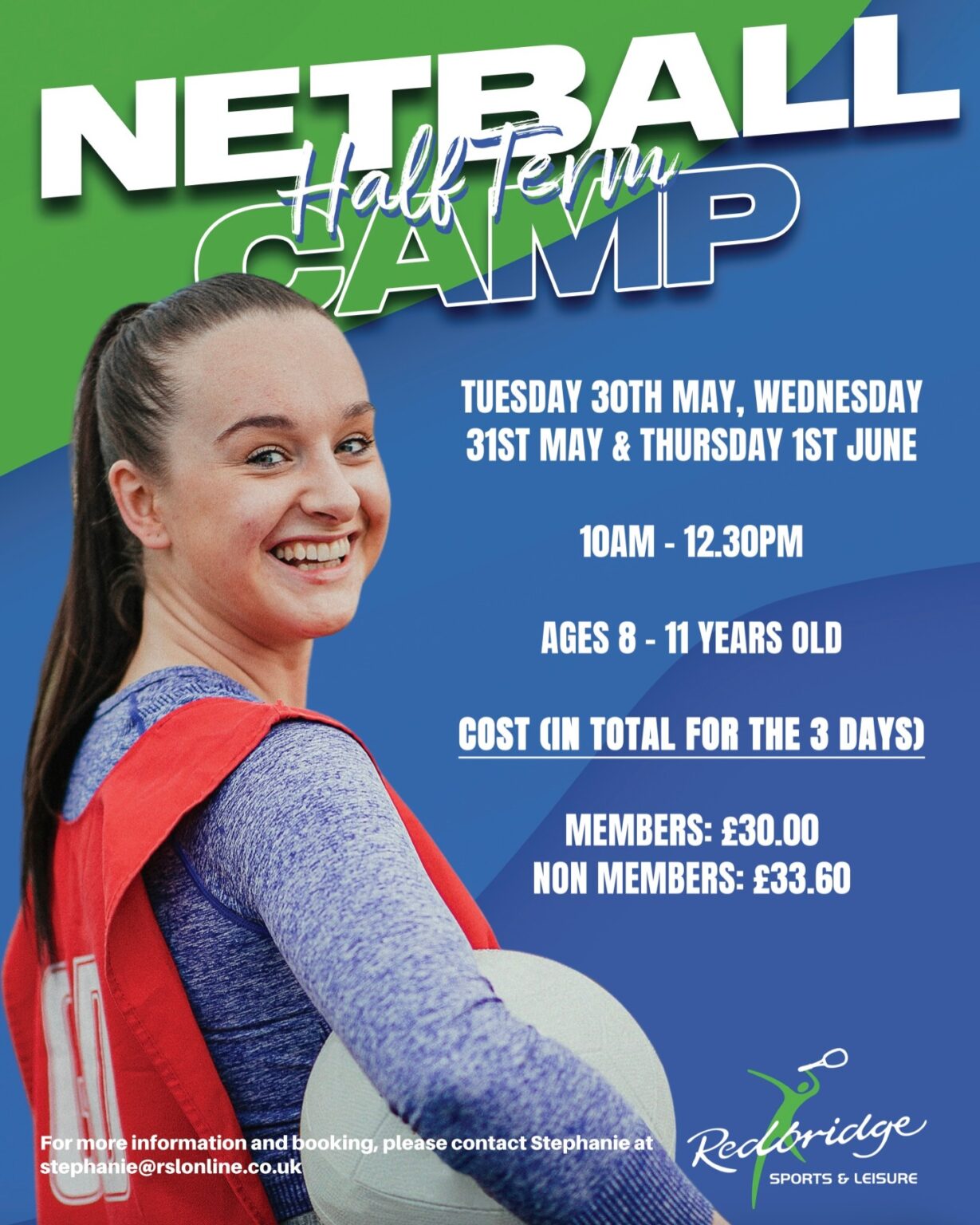 Half Term Netball Camp Redbridge Sports & Leisure